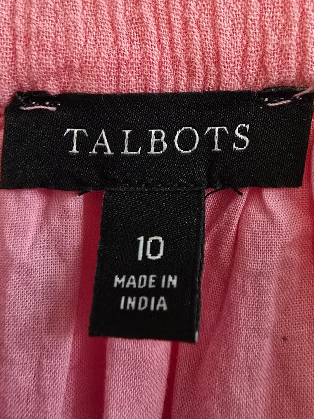 Talbots Embroidered Gauze Belted Maxi Dress - Pink - Picture 9 of 10